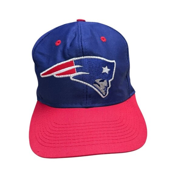 VINTAGE 90s New England Patriots NFL Football Logo7 Snapback Cap Baseball Hat - Picture 6 of 8